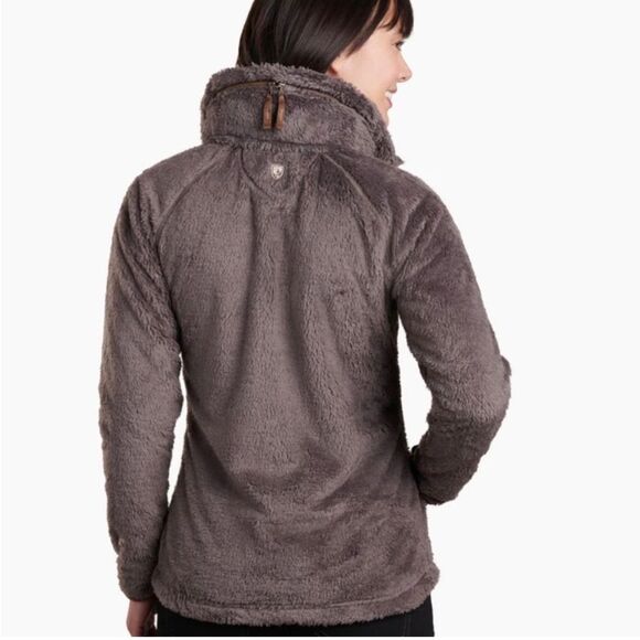 Kuhl | Green Warm Soft Fuzzy Fleece Flight Jacket S - Picture 4 of 13